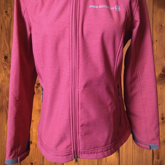 Free Country Women's Small Faux Fur Lined Red Jacket With Removeable Hood - Picture 3 of 6